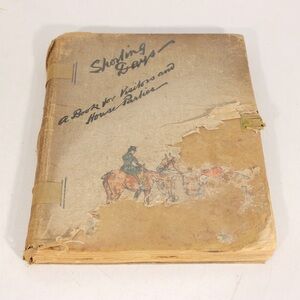 1907 Sporting Days A Book for Visitors and House Parties J Harry Savory Fabric